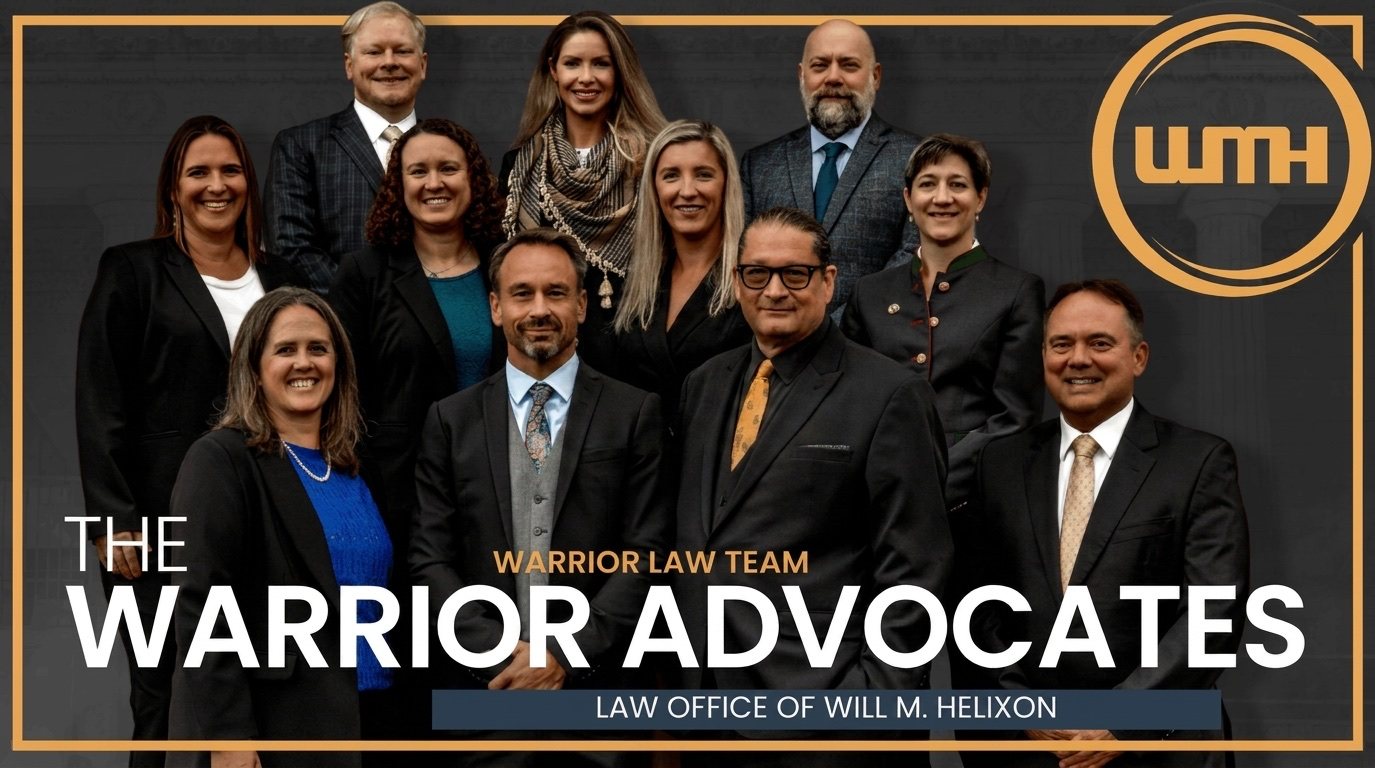 The Warrior Advocates, the lawyers of the Law Office of Will M. Helixon